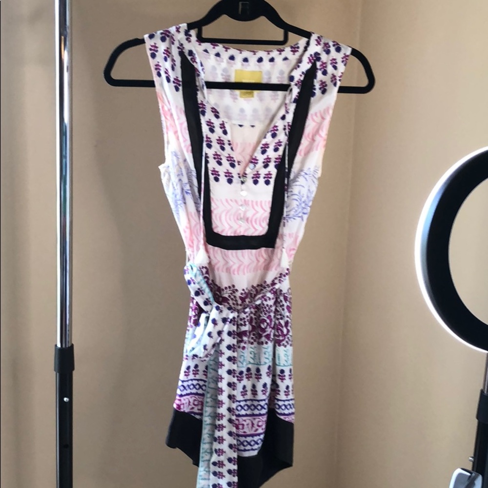 EUC Anthropologie Maeve Sz 2 - Silk Tunic w/ Belt